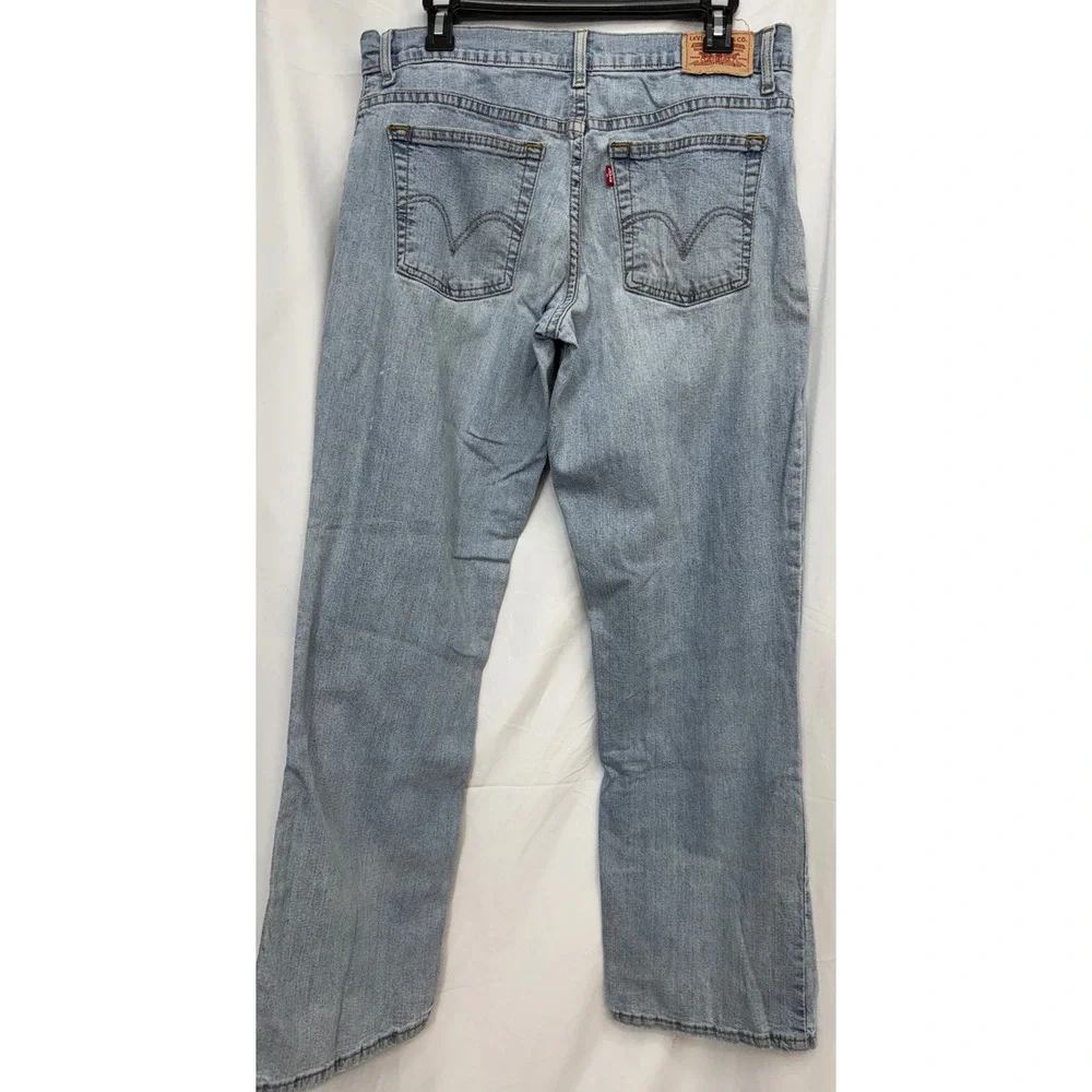 Levi's 550‎ Relaxed Bootcut Jeans Women's 10M Vintage Y2K Heavy Grunge Stained